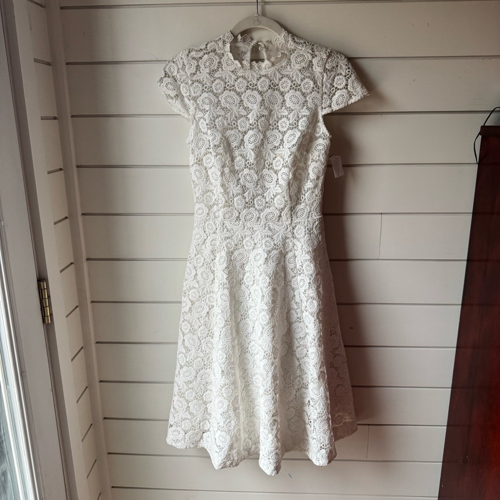 ModCloth White Lace Dress